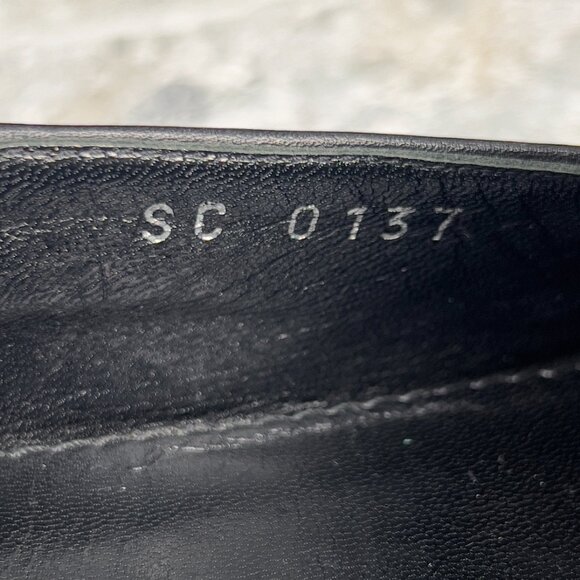 Louis Vuitton Gold V Chain Flat Loafers Black Leather 4 UK or 7 US or 37 EUR - Picture 11 of 12